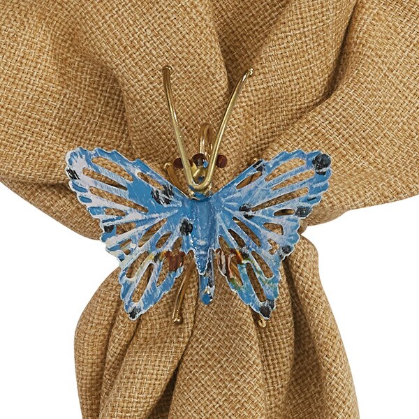 Blue Butterfly Napkin Ring Park Designs
